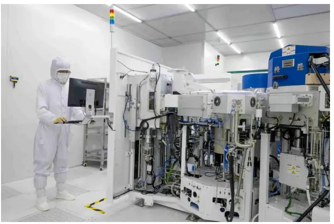 Dentro del LAB CHIPX en Wuxi.