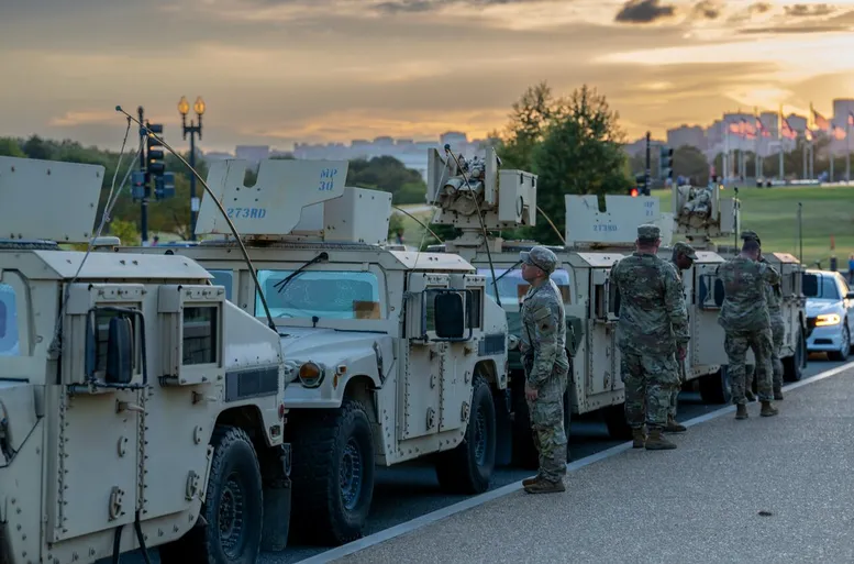 Soldados de la Guardia Nacional del Distrito de Columbia
